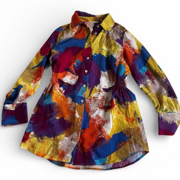 Soft Surroundings Tops - Soft Surroundings Multicolor Artistic Shirt